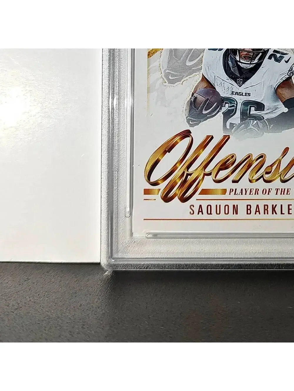 Saquon Barkley 2024 Panini NFL AP Offensive Player of the Year Eagles PSA 10 Gem